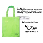 1811 Kijo Non Woven Bag Woven-Apple Green